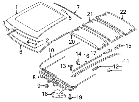 Clip-Roof Side Rail Diagram for MR270393