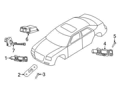 2021 Chrysler 300 Air Bag Components Diagram 2