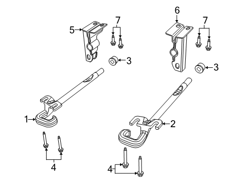 2022 Jeep Cherokee Exterior Trim - Front Bumper Diagram