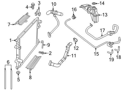 2023 Dodge Charger Radiator & Components Diagram 5