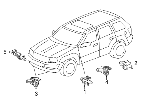 2022 Dodge Durango Air Bag Components Diagram 2