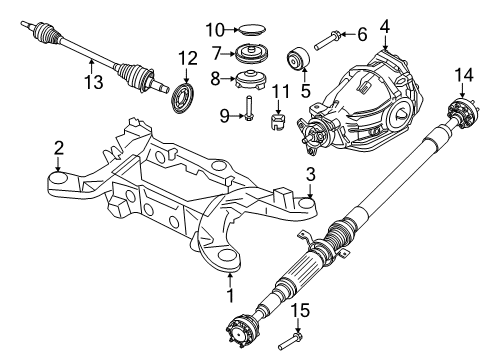 2023 Dodge Charger Axle & Differential - Rear Diagram