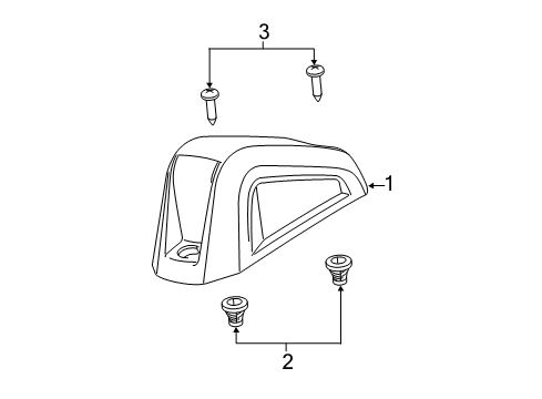 2023 Ram ProMaster 1500 Roof Lamps Diagram 2