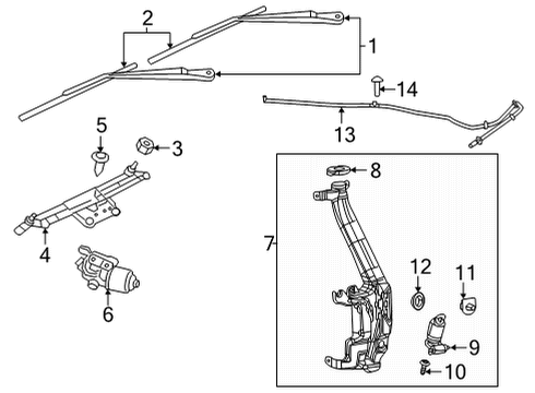 2022 Dodge Durango Wipers Diagram 3