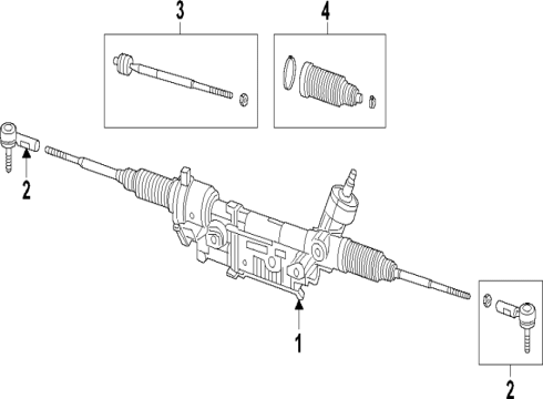 2023 Jeep Grand Wagoneer L Steering Column, Steering Wheel & Trim, Shaft & Internal Components Diagram 2