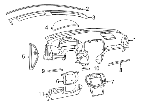 2021 Chrysler 300 Instrument Panel Diagram