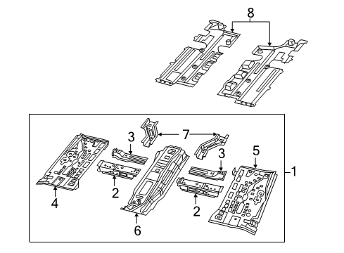 2019 Jeep Renegade CROSSMEMB-FRONT SEAT RETENTION Diagram for 68246069AD