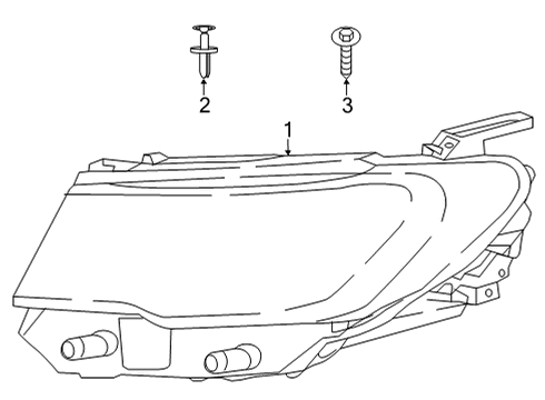 2023 Jeep Compass Headlamp Diagram for 68441581AF