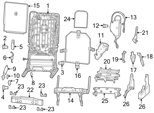 2024 Jeep Grand Wagoneer L Second Row Seats Diagram 2