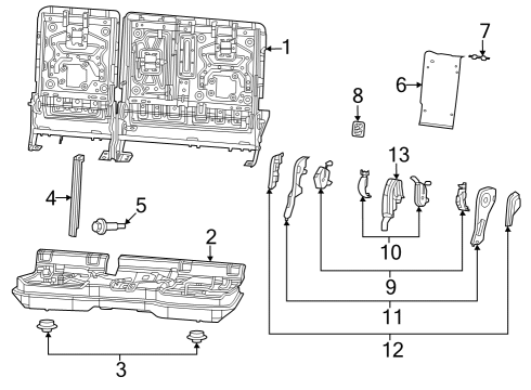 2024 Jeep Grand Cherokee L Second Row Seats Diagram 2