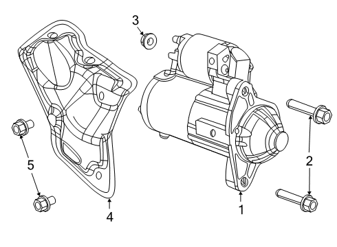 2022 Ram 1500 Starter Diagram 3