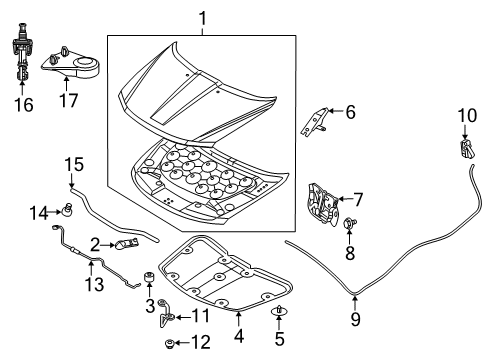 2020 Dodge Journey UNDERHOOD Diagram for 68541273AA