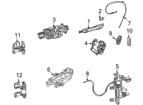 2021 Jeep Grand Cherokee L Front Door Diagram 3