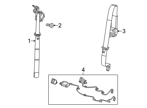 2022 Jeep Cherokee Seat Belt Diagram 2