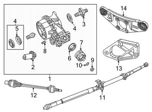 2023 Chrysler Pacifica REAR AXLE Diagram for 53010758AH