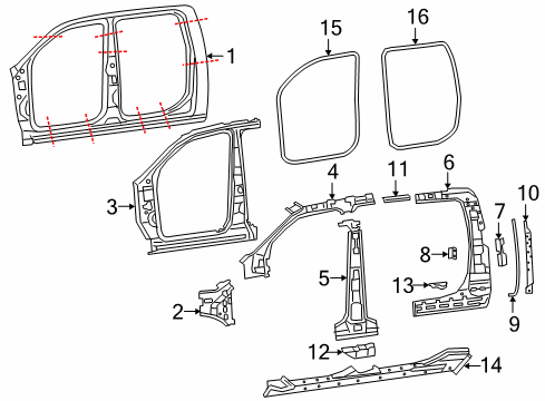 2022 Ram 1500 Uniside Diagram 1