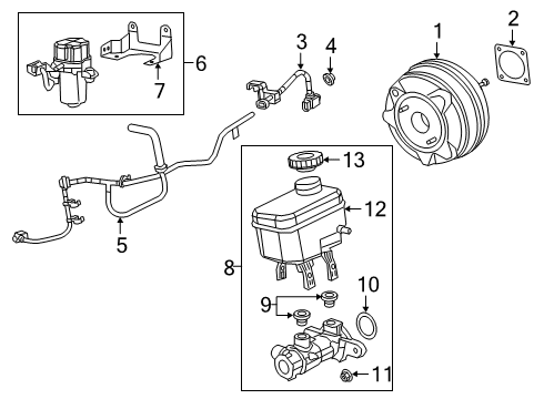 2023 Jeep Gladiator Vacuum Booster Diagram