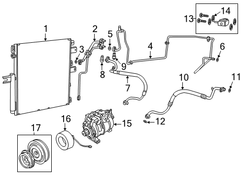 2017 Ram 2500 COMPRESOR-AIR CONDITIONING Diagram for 55111444AD