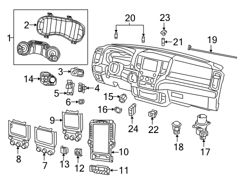 2019 Ram 1500 AIR TEMPERATURE Diagram for 68580838AA