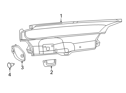 2023 Dodge Charger Interior Trim - Trunk Diagram