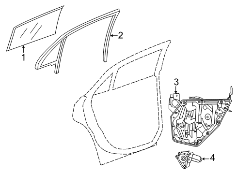 2021 Chrysler 300 Rear Door Diagram 1