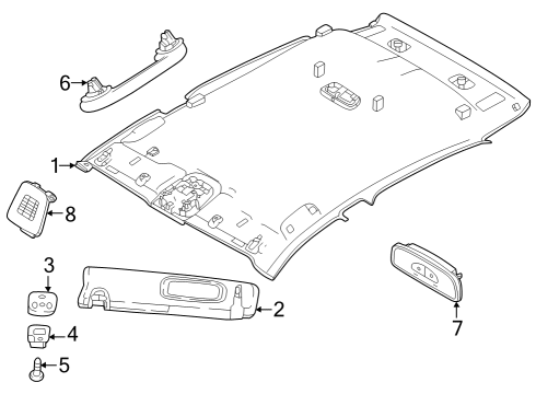 2024 Dodge Hornet Console-Overhead Diagram for 6ND78LXHAA