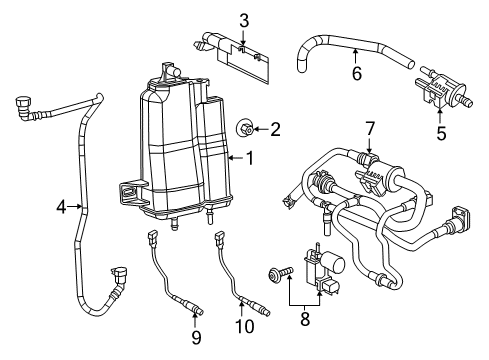 2019 Jeep Renegade VAPOR Diagram for 68608959AA