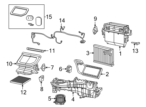 2020 Jeep Gladiator FILTER-CABIN AIR Diagram for 68565698AA