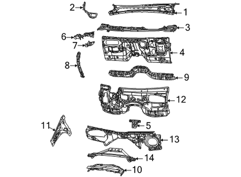 2022 Jeep Grand Cherokee L Cowl Diagram