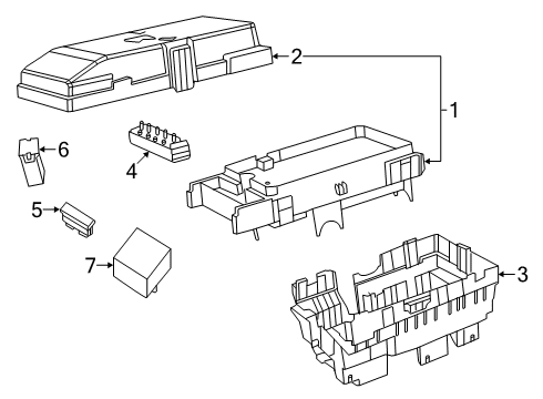 2019 Jeep Cherokee PDC Diagram for 68351953AG