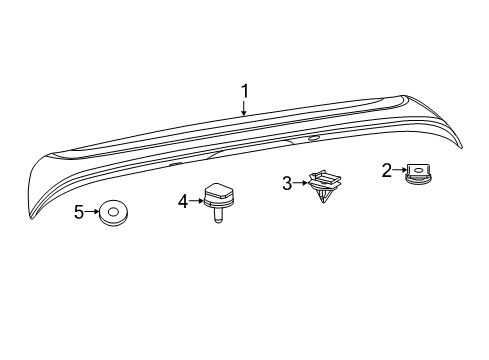 2022 Chrysler Pacifica Rear Spoiler Diagram