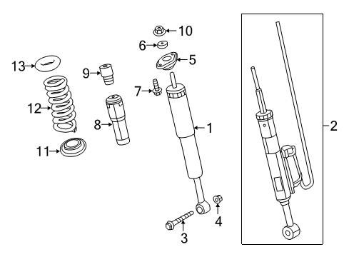 2022 Dodge Charger SUSPENSION Diagram for 68612911AA