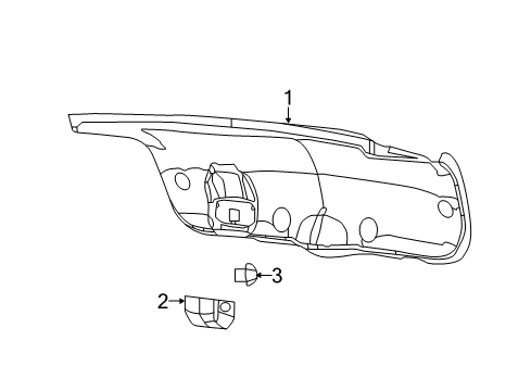 2022 Chrysler 300 Interior Trim - Trunk Diagram