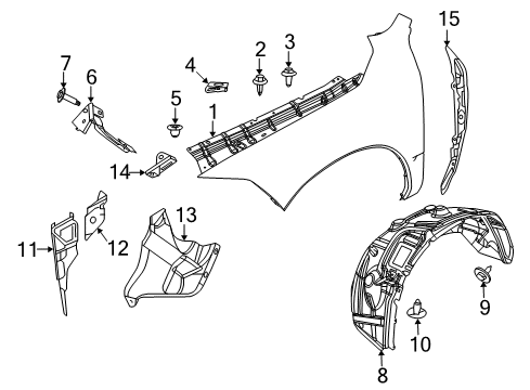 2022 Ram 1500 Classic Fender & Components Diagram