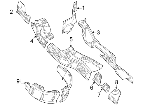 2022 Dodge Durango Heat Shields Diagram 1