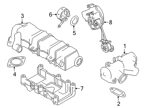 2023 Ram 3500 EGR VALVE-EGR Diagram for 68700223AA