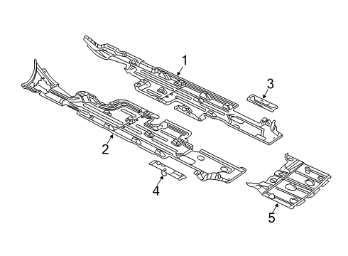 2022 Chrysler 300 Splash Shields Diagram 1