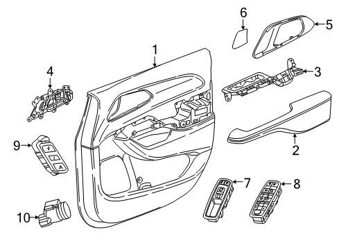 2022 Chrysler Pacifica Switch-Power Seat Diagram for 68233978AC