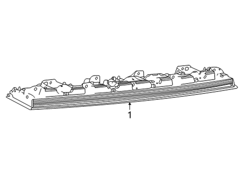 2024 Jeep Grand Wagoneer L High Mount Lamps Diagram