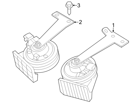 2023 Dodge Hornet Horn Diagram