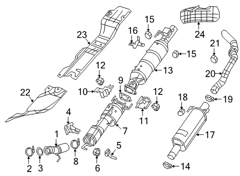 2020 Ram 2500 Shield-Heat Diagram for 68332776AB