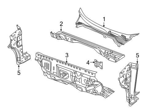 2021 Ram ProMaster City Cowl Diagram