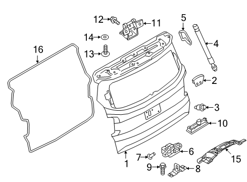 2019 Jeep Renegade LIFTGATE Diagram for 6XJ24TZZAA