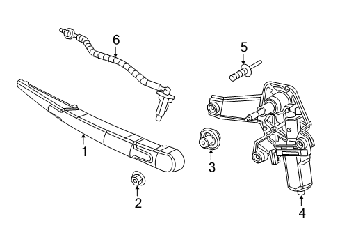 2021 Jeep Renegade Wiper & Washer Components Diagram 1