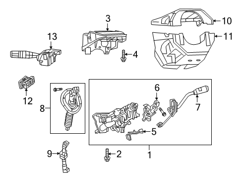 2021 Ram 3500 Shifter-Transmission Diagram for 68378093AF