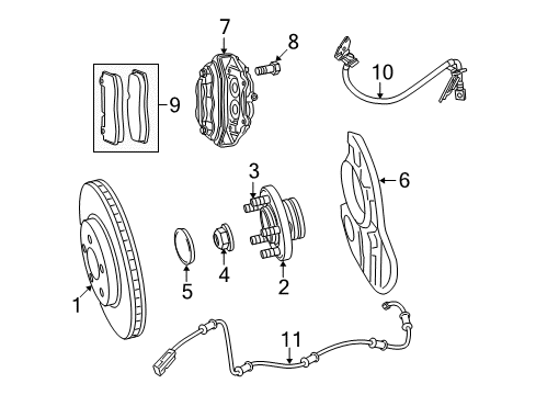 2022 Dodge Challenger DISC BRAKE Diagram for 68501775AA