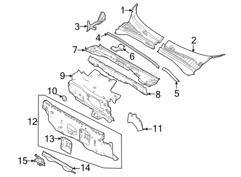 2024 Dodge Hornet SILENCER-ENGINE SIDE Diagram for 68607125AA