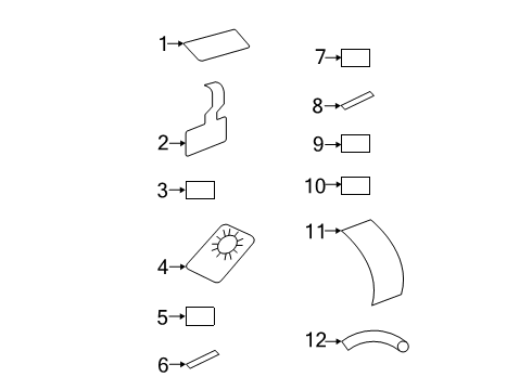 2021 Ram 2500 Information Labels Diagram