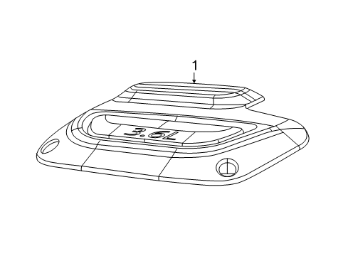 2021 Chrysler Voyager Engine Appearance Cover Diagram