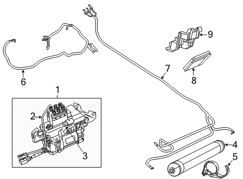 2022 Jeep Grand Cherokee WK Ride Control Diagram